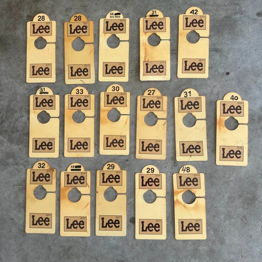 Vintage Lee Clothing Hang Tags Bundle Lot